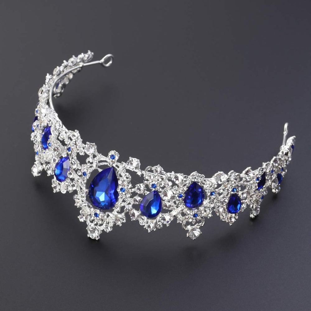 Minkissy engagement party crown on model for festive celebration.