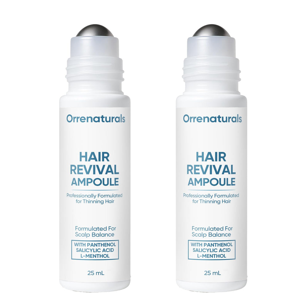 Minyang Orrenaturals hair revival ampoule bottle for at-home revitalization.