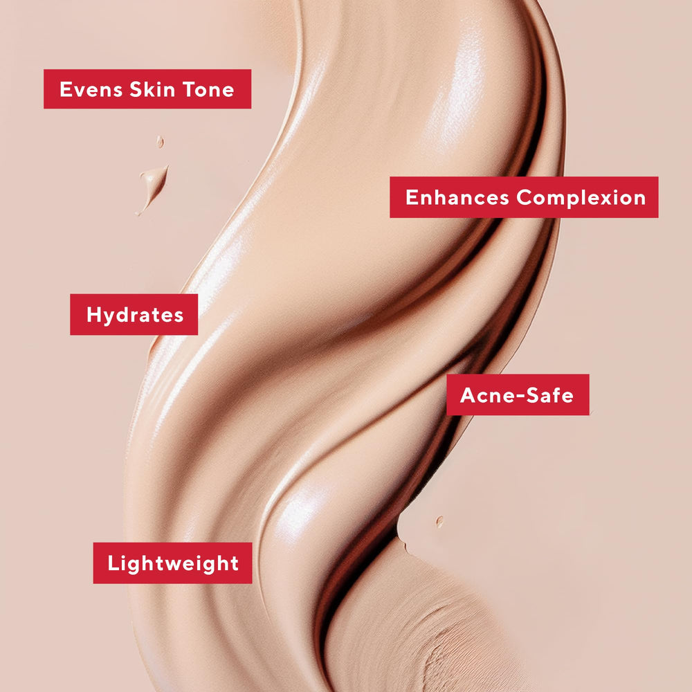 Mirabella airless pump bottle for precise, clean foundation application