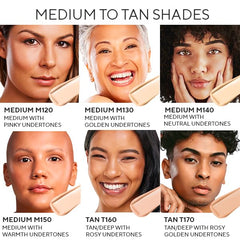 Mirabella Invincible Foundation swirl on skin showing natural, long-lasting finish.