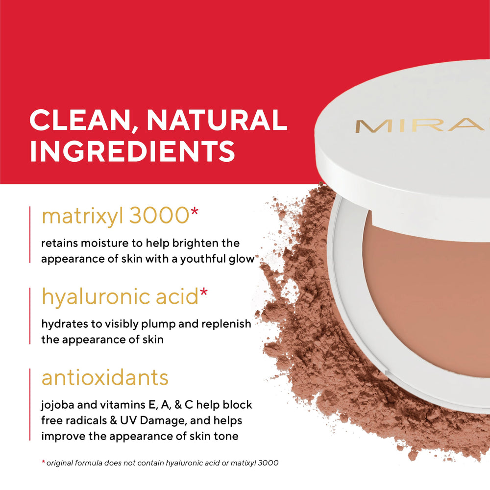Mirabella Pure Press Powder suits normal, oily, sensitive and mature skin.