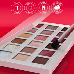 Matte shades from Mirabella True To You Palette for refined daily makeup.