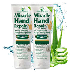 Miracle of Aloe hand repair cream bottle with 60% UltraAloe for deep moisture