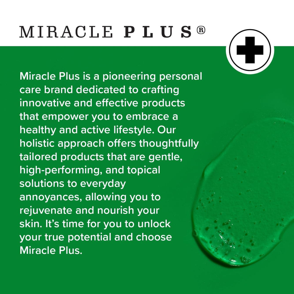 Miracle Plus Clinically Tested Dermatologist Tested label close-up