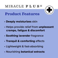 Miracle Plus Magnesium Cream absorbs quickly, leaving skin soft.