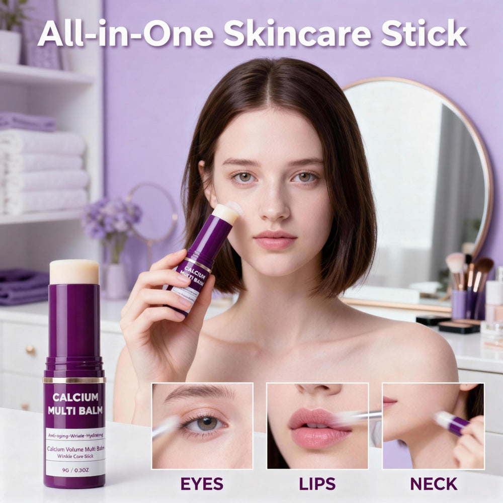 Miracle TQ Cemenrete Calcium Multi Balm on the neck area for gentle firming.