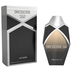 MIRADA Dresscode bottle front view highlights citrus and woody balance for daytime wear