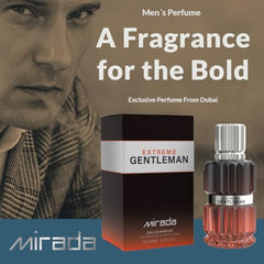 MIRADA Gentleman Extreme bottle cap close-up shows premium craftsmanship for upscale grooming.