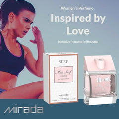 Close-up of MIRADA Miss Surf Chérie bottle with elegant design