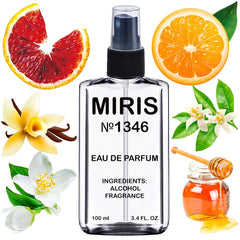 MIRIS No. 1346 bottle front view with floral fragrance profile for daily wear.