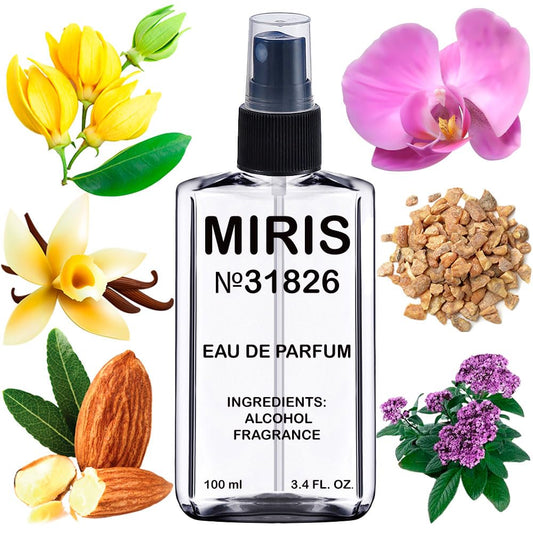 MIRIS No. 31826 orchid bottle front view, elegant design for evening wear.