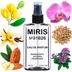 MIRIS No. 31826 orchid bottle front view, elegant design for evening wear.