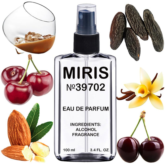 MIRIS No. 39702 bottle front highlights the elegant fragrance branding.