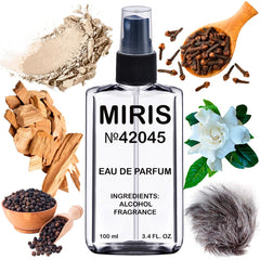 MIRIS No. 42045 musk-kashmir bottle for long-lasting fragrance on the go.