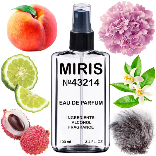 MIRIS No. 43214 bottle close-up highlighting floral-fruity fragrance for daily wear