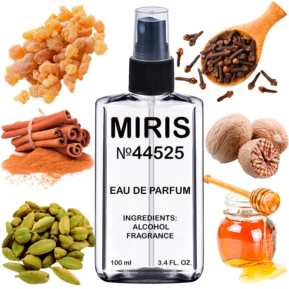 MIRIS No. 44525 bottle front view showcases premium unisex fragrance