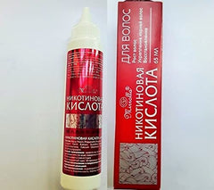 Mirrolla Nicotinic Acid packaging highlights 65ml tube for home care
