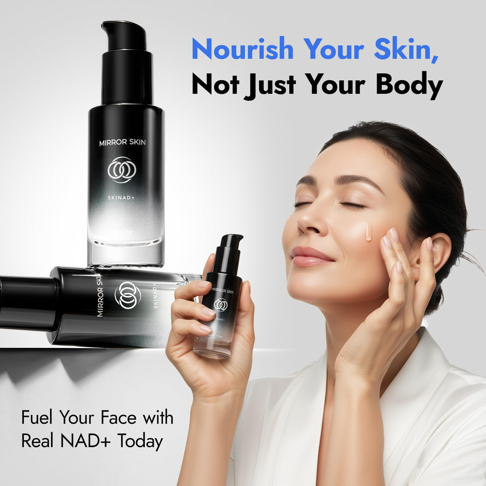 Mirror Skin SKINAD+ ready-to-use AM/PM routine for modern longevity skincare.