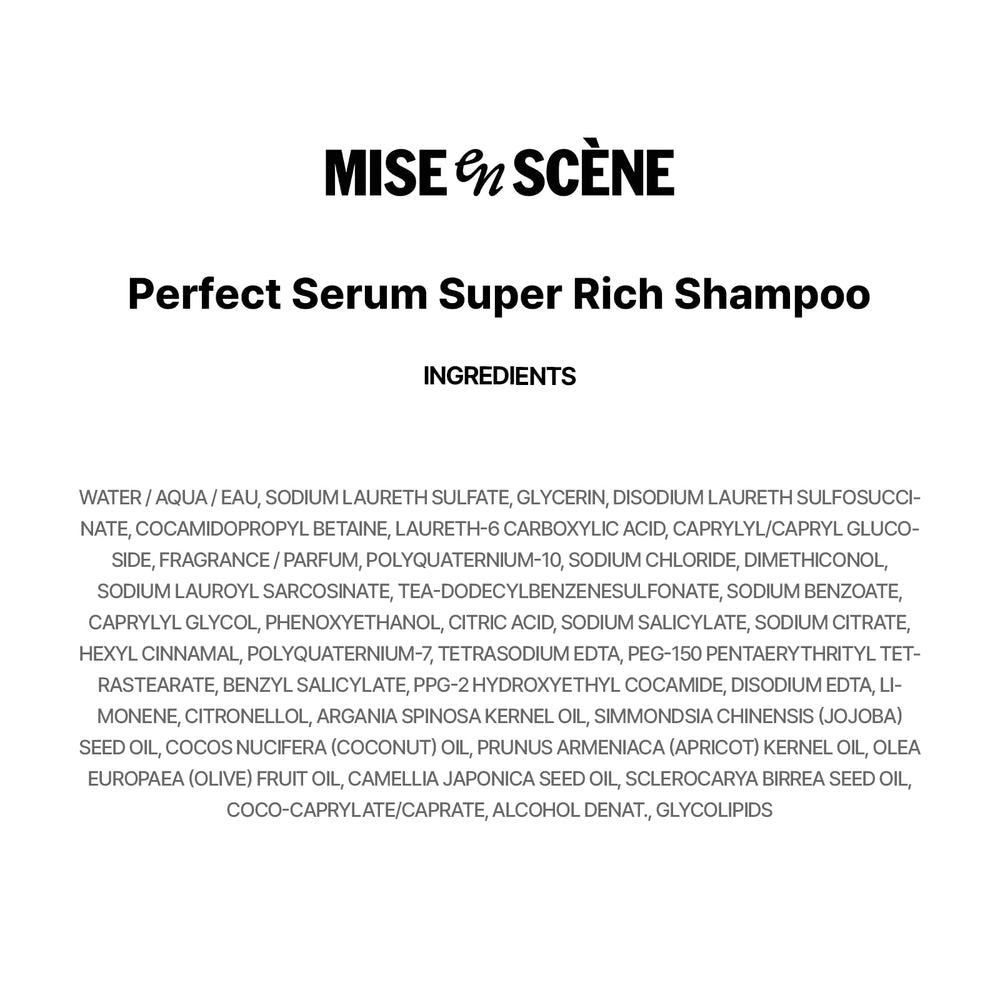 Mise En Scene lifestyle shot reveals smooth, glossy hair after use.
