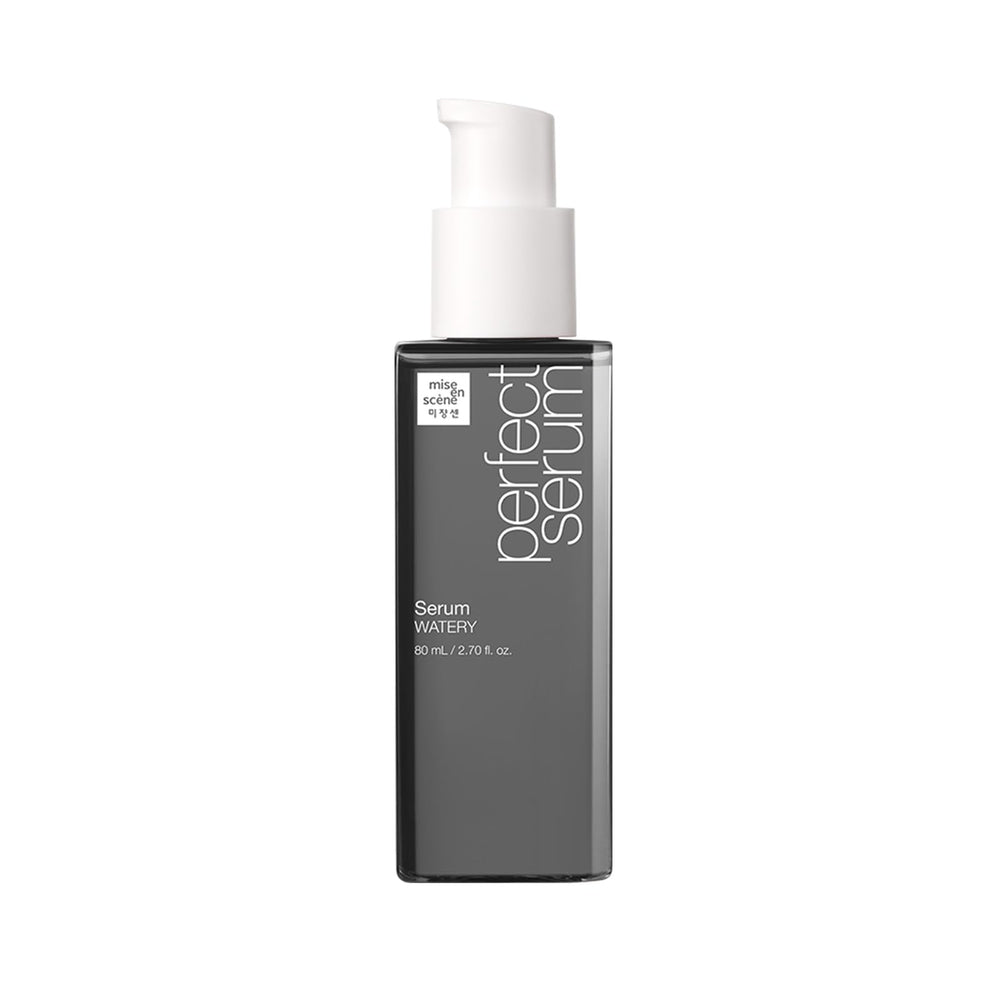 Mise En Scene Perfect Serum Watery bottle front view for weightless hydration