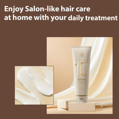 Mise En Scene Salon 10-second repair action illustrates rapid treatment.