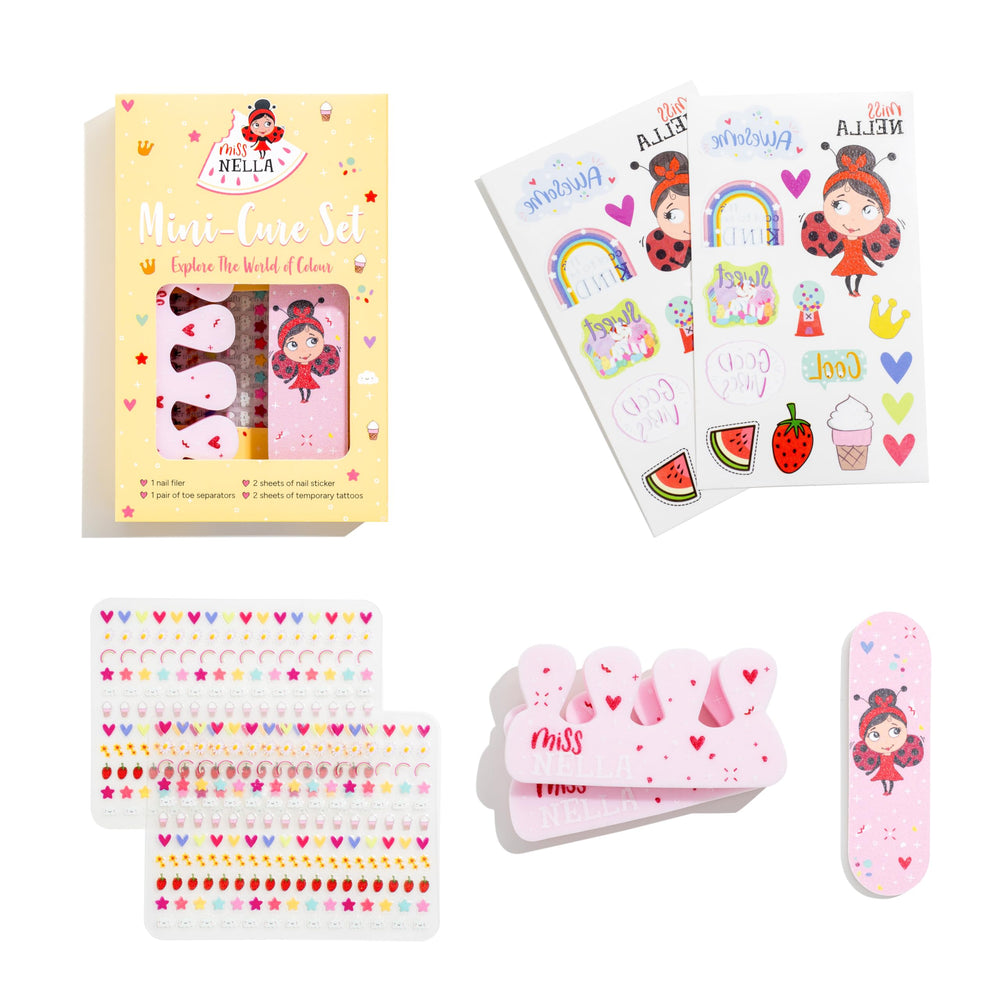 Miss Nella nail polish bottles designed for safe, non-toxic fun