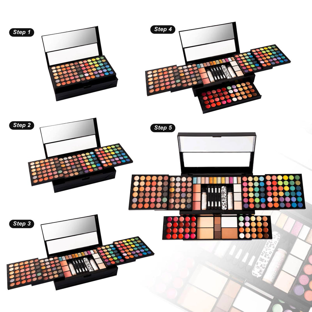 Miss Rose M 187 Colors palette eyebrow pencil for precise definition