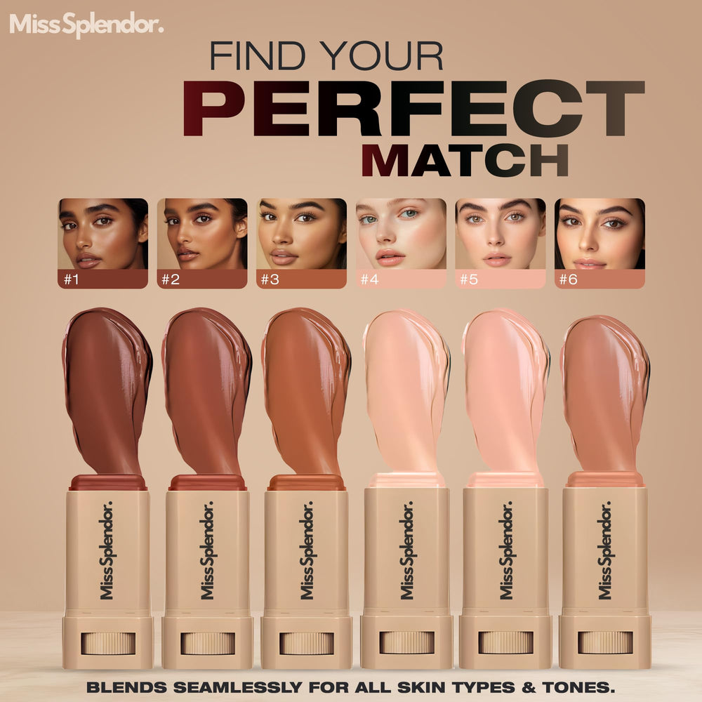 Miss Splendor Beauty Balm Skin Tint closer look shows creamy texture for smooth, sheer-to-light coverage.