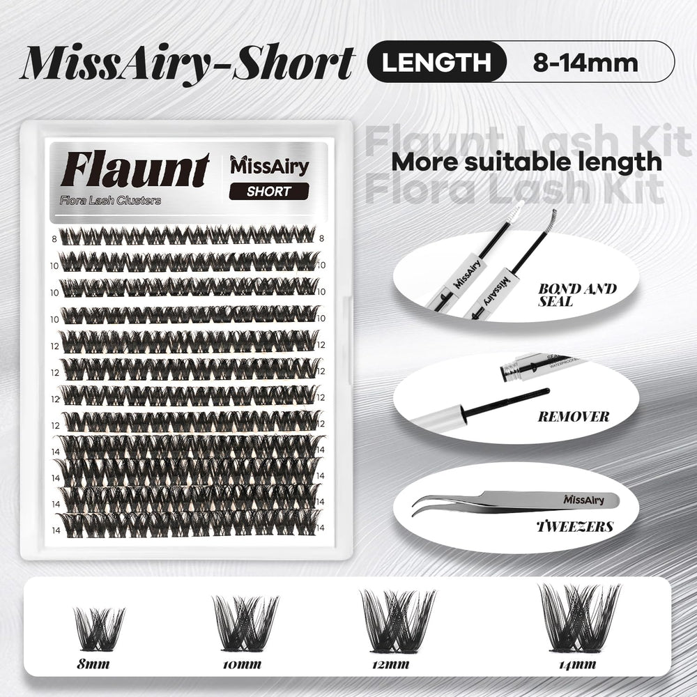 MissAiry DCurl clusters with transparent band blend seamlessly for lightweight all-day wear.
