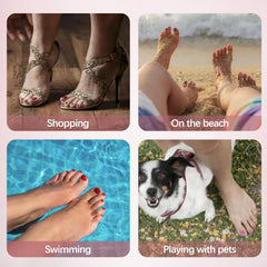 Misssix salon-quality toe nails image implies professional-performance at home