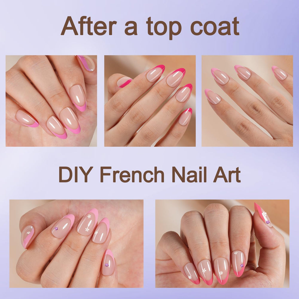 Misssix short almond soft gel nails with natural look and comfortable wear