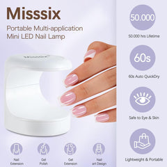 Misssix 10ml top coat bottle for a smooth, shiny finish.