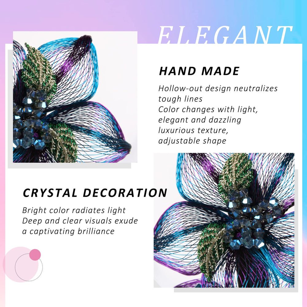 Mistofu wedding accessory barrette complements bridal looks with subtle shine.