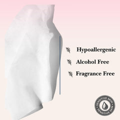 mivida vitamin E wipe close-up texture for gentle cleansing.