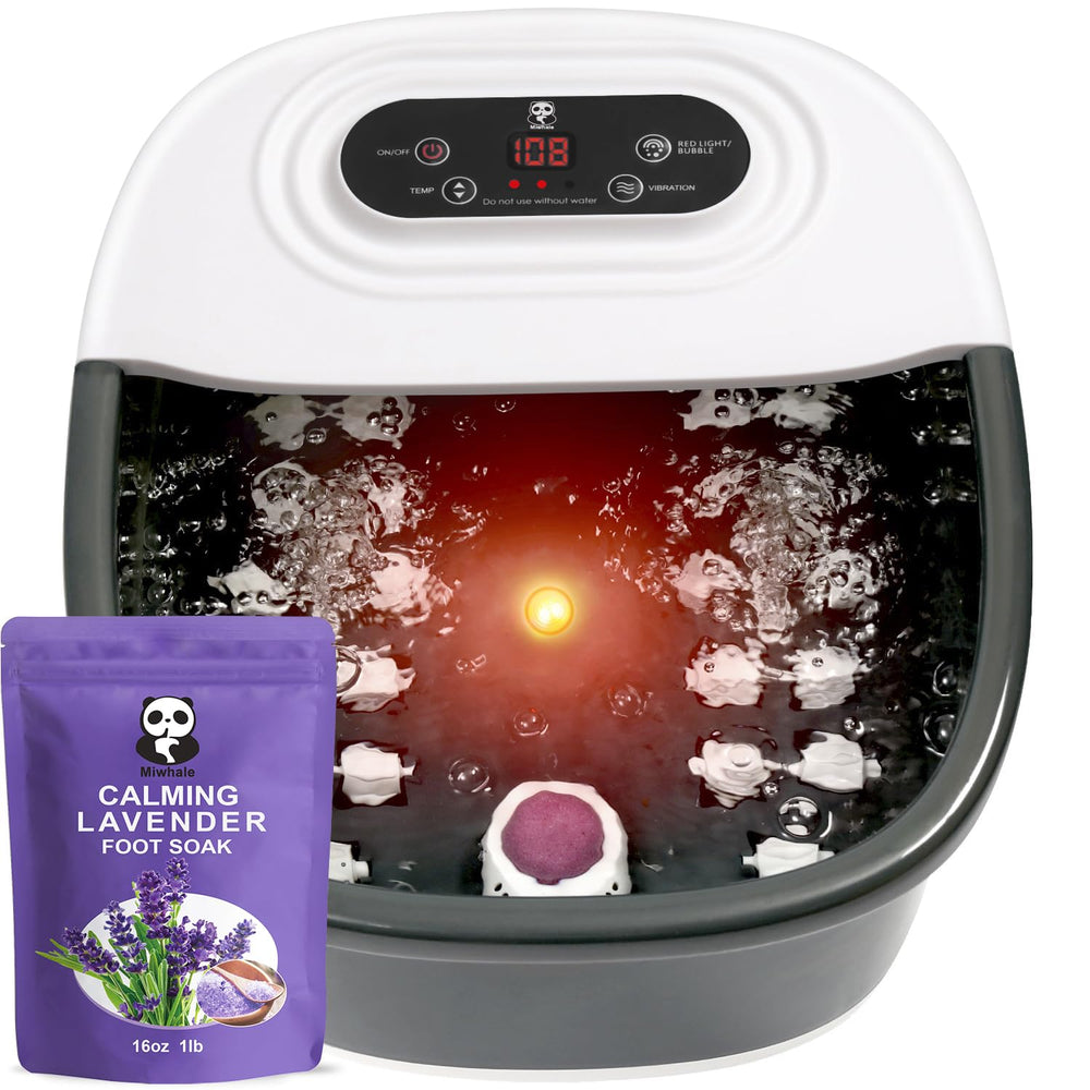 Miwhale Foot Spa with heat and bubbles for relaxing foot care