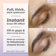 Brows after lamination by MIYA LASH look fuller and neatly shaped