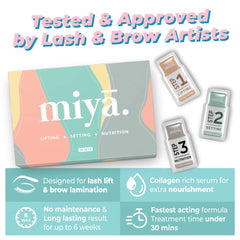 Miya Lash lifting process application demonstrates quick timing