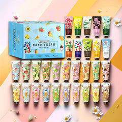 MIYUELENI rose scented hand cream set provides non-greasy hydration all day.