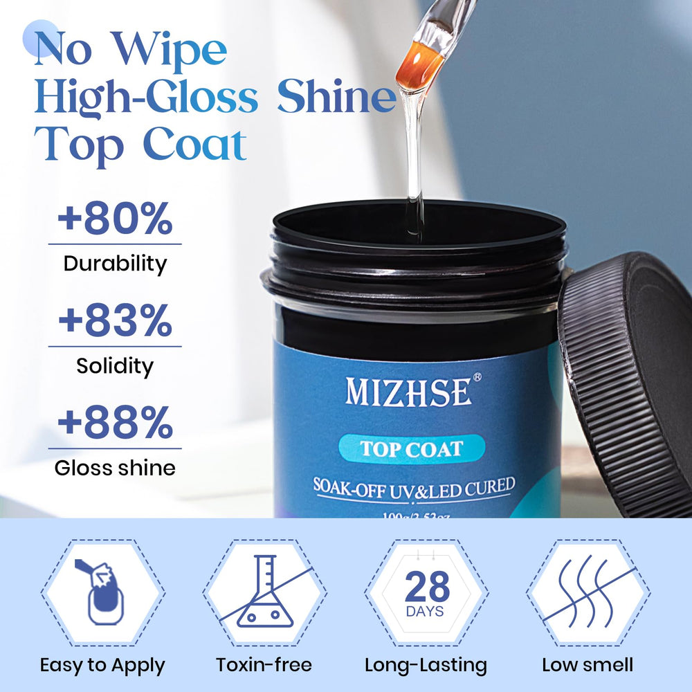 MIZHSE brush cleaner gel 30ml bottle keeps brushes fresh.