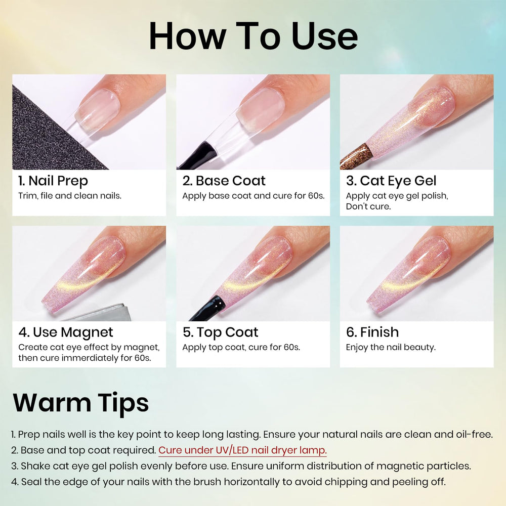 MIZHSE easy application with cat-eye technique guidance