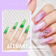 MIZHSE easy DIY application guide for magnetic cat eye nails