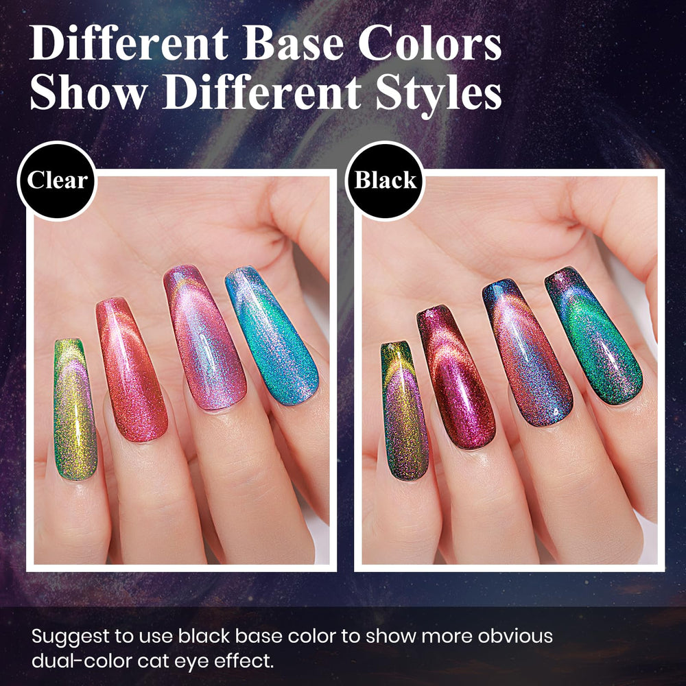 MIZHSE galaxy shimmer effect adds holographic flair
