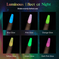 MIZHSE glow-light-rose cat eye nail polish with glittery finish.