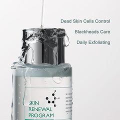 Bottle and label of MIZON AHA&BHA Daily Clean Toner emphasizes clean skincare branding.