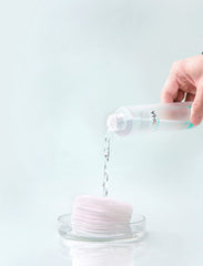 Eco-conscious packaging note on MIZON AHA&BHA Daily Clean Toner recycling symbol.