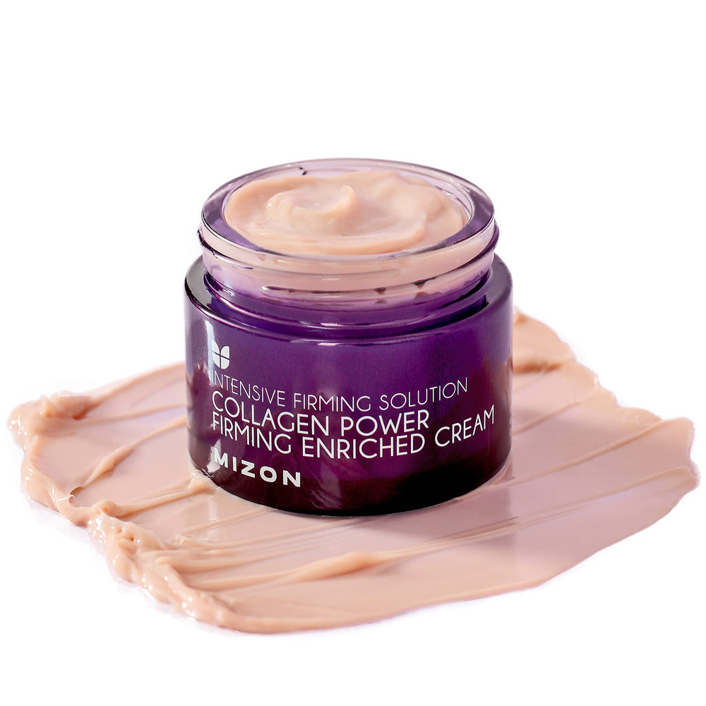 MIZON Collagen Line cream packaging highlights premium formula for nourishing skin.