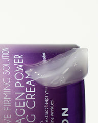 Application on cheek demonstrates lifting action of MIZON cream