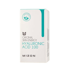 MIZON Hyaluronic Acid 100 Serum pump-dispense showing easy application and fast absorption.