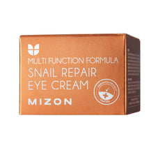 MIZON Snail Line Eye Cream texture swirl showing creamy smoothing consistency