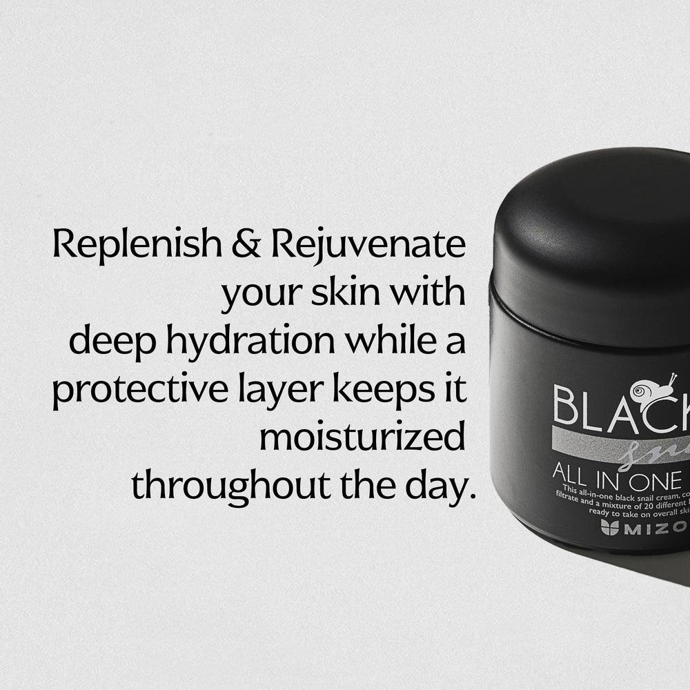 MIZON snail mucin filtrate close-up emphasizes soothing, barrier-supporting benefits
